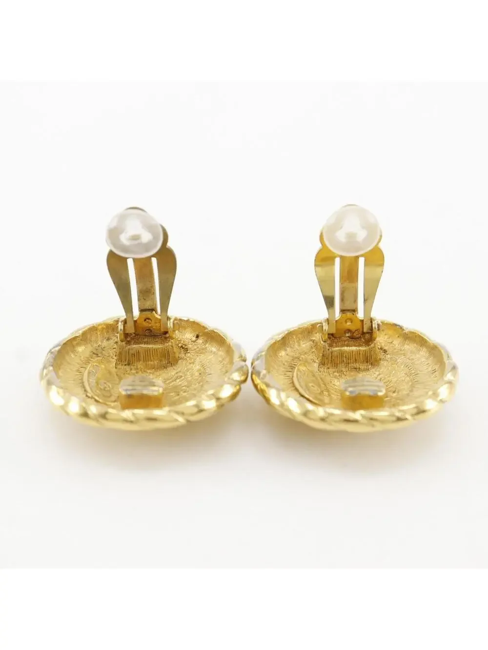 Chanel Cc Logo Clip-On Earrings Metal #228981C75B